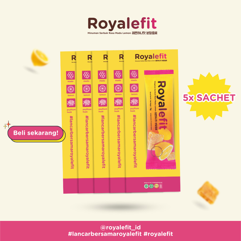 

Royalefit Fiber Honey Lemon 5 sachet