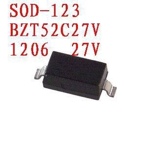 Zener diode  BZT52C27V    SOD-123  27V  100PCS