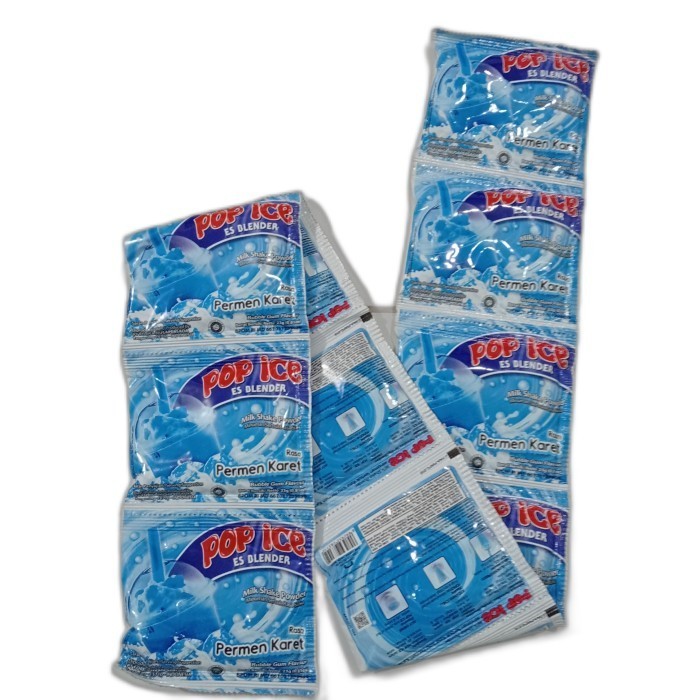 

Pop ice permen karet 1 renceng isi 10 pcs
