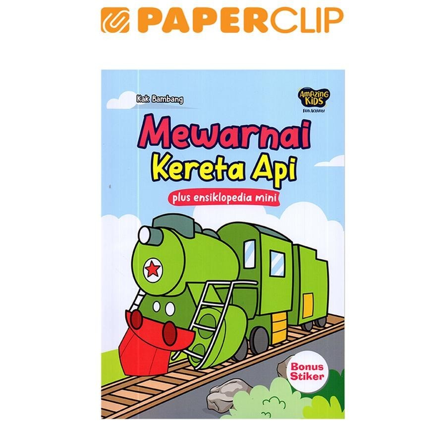 

BUKU MEWARNAI KERETA API PLUS ENSIKLOPEDIA MINI