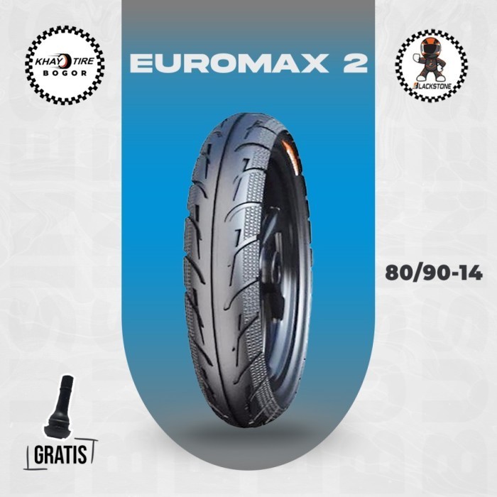 Ban Motor Matic - BLACKSTONE EUROMAX 80/90-14 Tubeless
