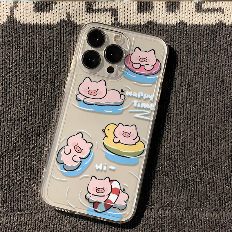 Casing Vivo Babi Pig Perempuan   Case Vivo Y27 Y36 Y33S Y33T V27 PRO V27E V23E V25E V20 PRO T1 PRO Y