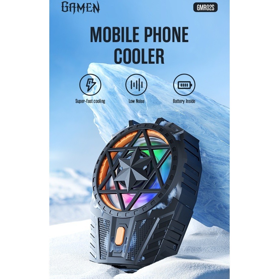 JA NEW GMR02S COOLER HP GAMEN WITH BATTERY 100% ORIGINAL GMR-02 S WIRELESS FAN COOLER KIPAS HP GAMIN