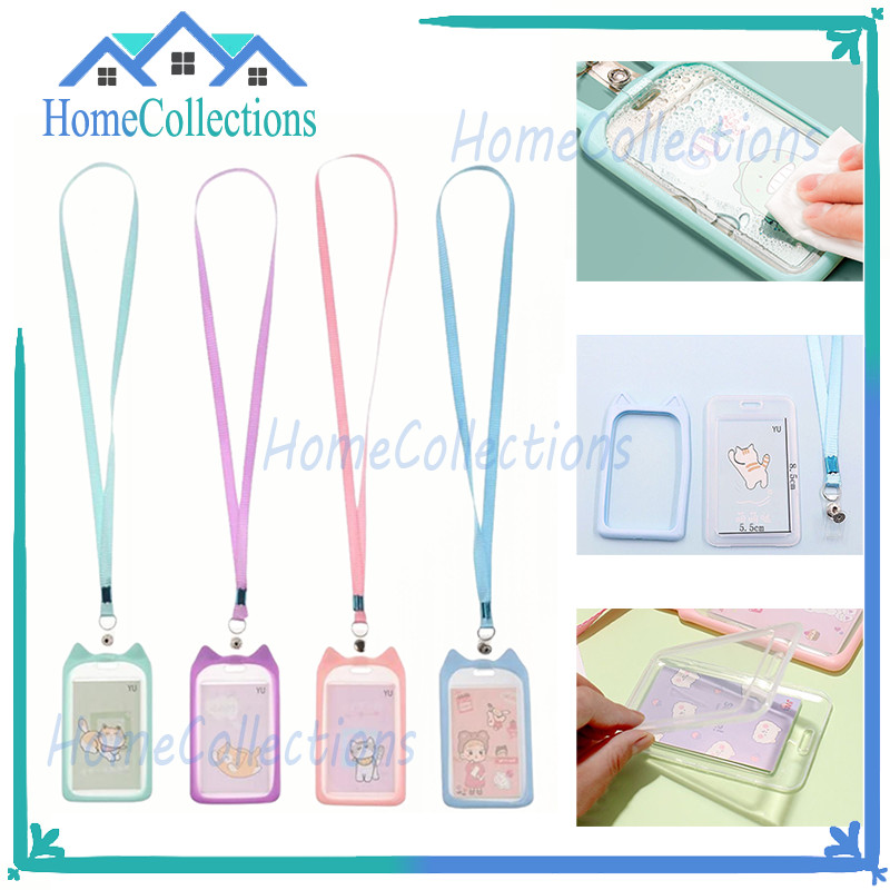 

Name Tag Lanyard Gantungan Kartu Motif Kuping/Bentuk Karakter Warna Pastel Lanyart Card/Karakter Hewan Holder Id Card