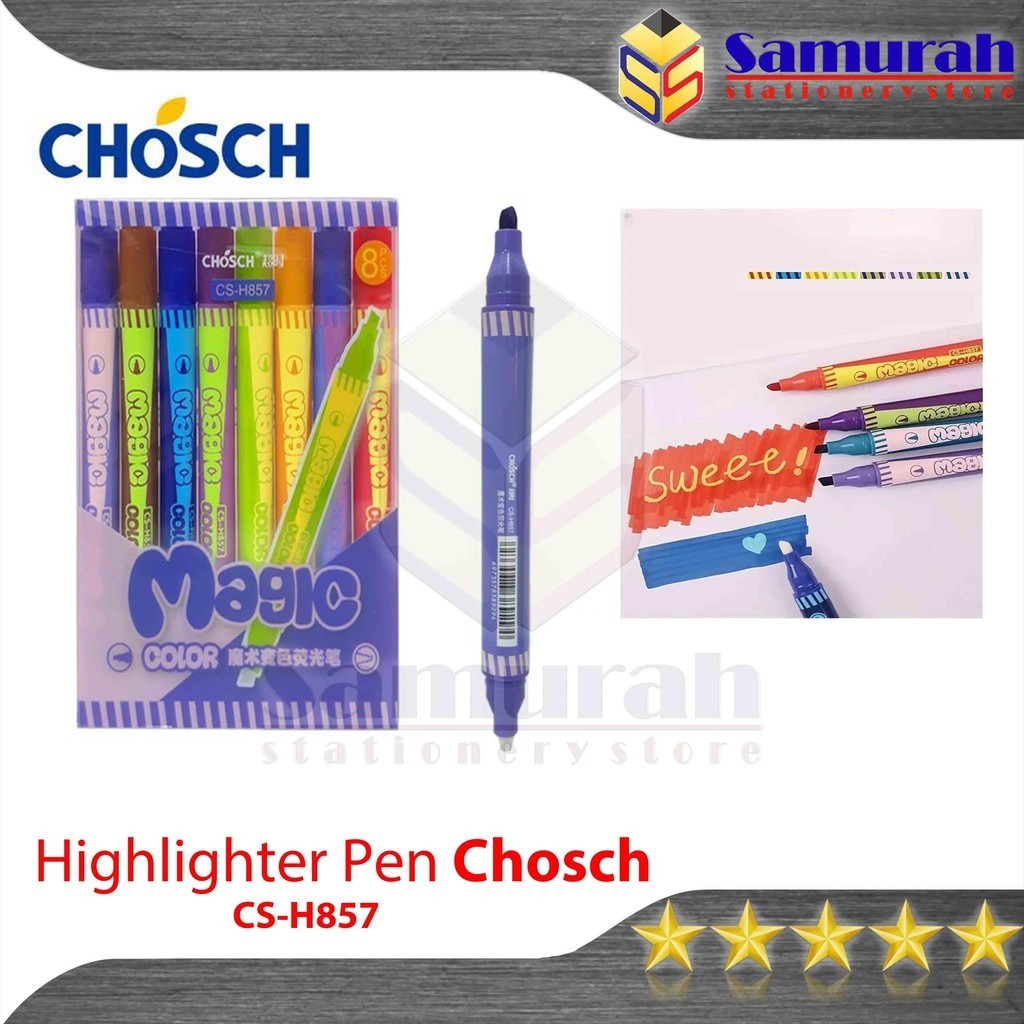 

Spidol Magic Color Chosch 1 Set isi 8 Warna / Spidol Rubah Warna Hias Coloring
