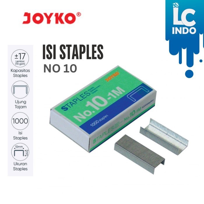

Isi stapler joyko no. 10 / isi Hekter Joyko 1 box isi 1000 pcs