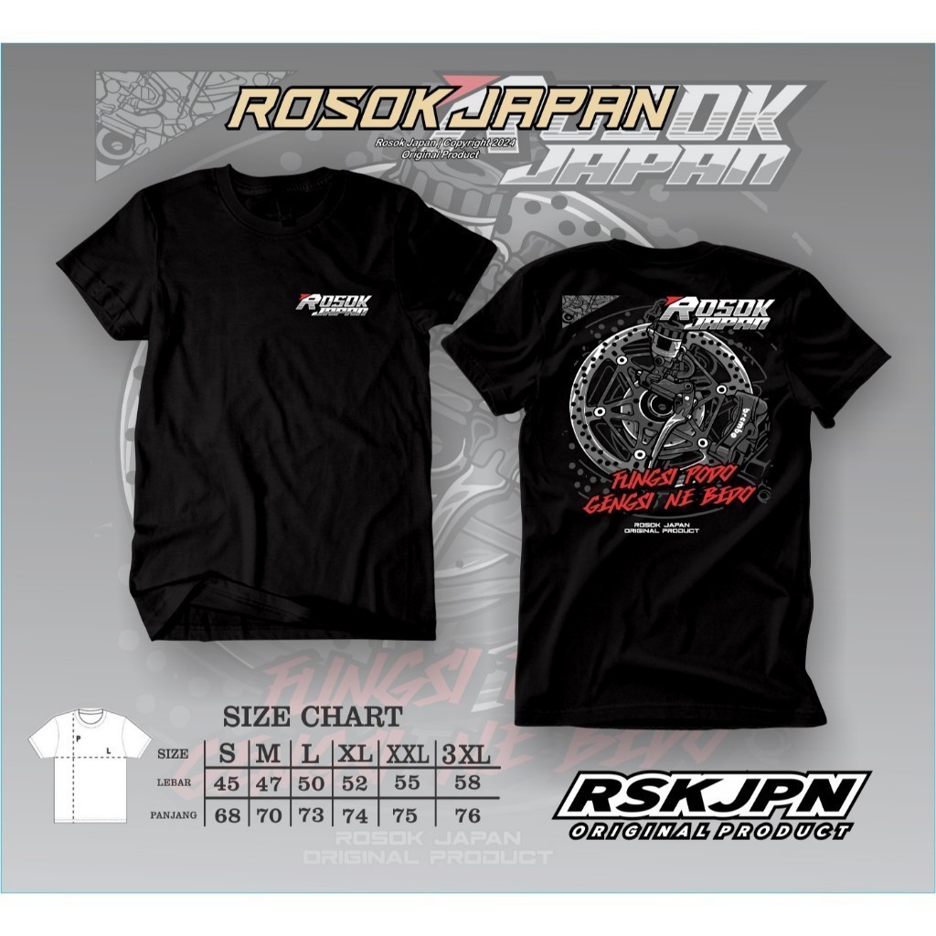 KAOS ROSOK JAPAN VOL 13 KAOS CB GL TIGER HEREK KAOS TERBAIK