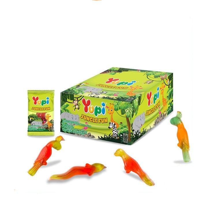 

Permen Gummy Yupi Jungle Fun 6g Isi 24pcs Cemilan Murah dan Enak