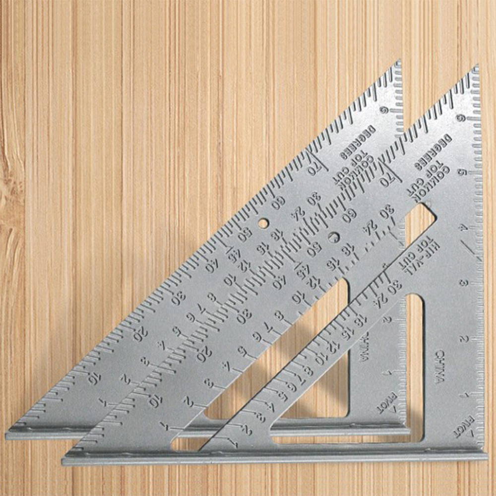 

Triangle Rule 90 Degree Thickening Angle Rule Aluminum Alloy Carpenter Measurement Square Ruler woodworking triangle ruler