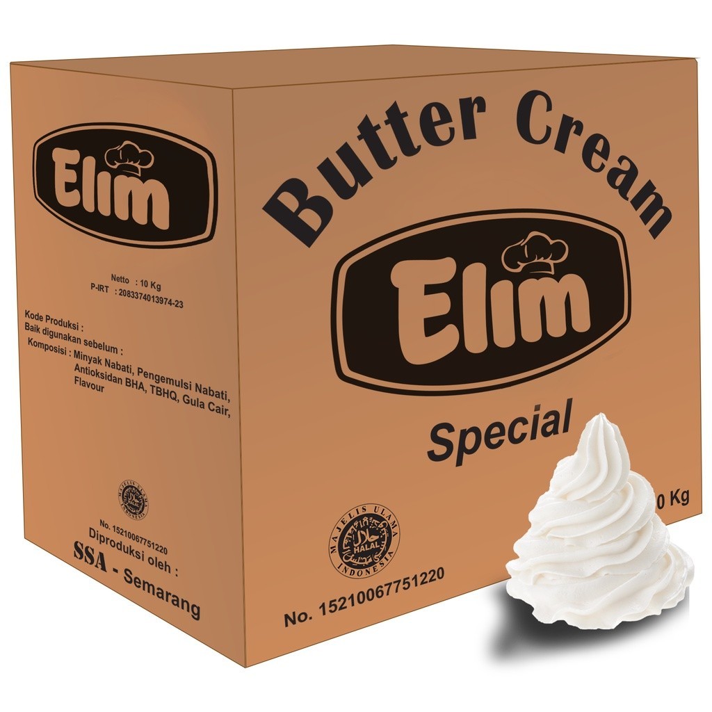 

Elimas Butter Cream 250 Gram / Krim Dekorasi Kue Siap Pakai