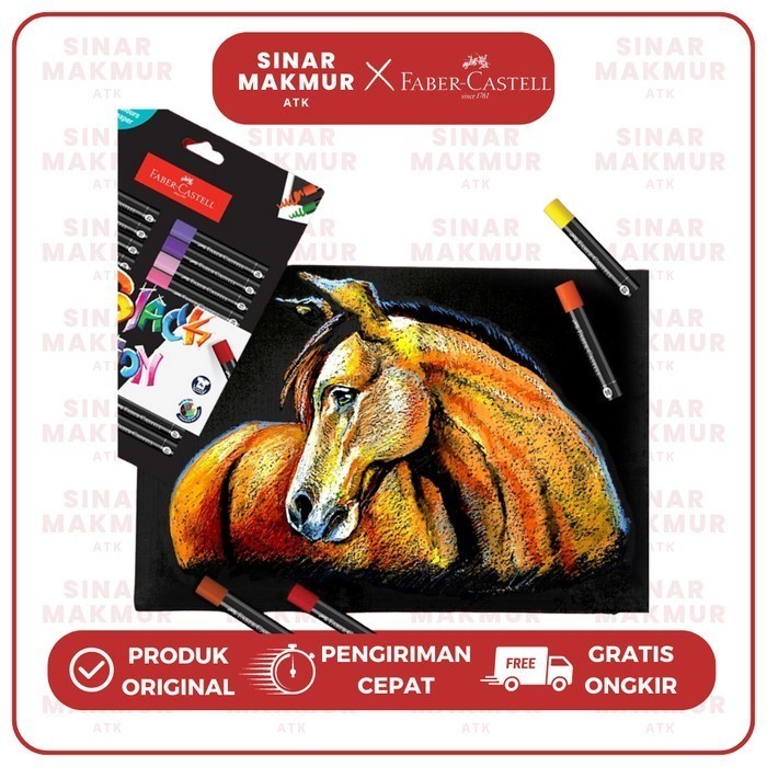 

RB Crayon/Oil Pastel Black Edition Series Faber Castell 48 Warna (Set)