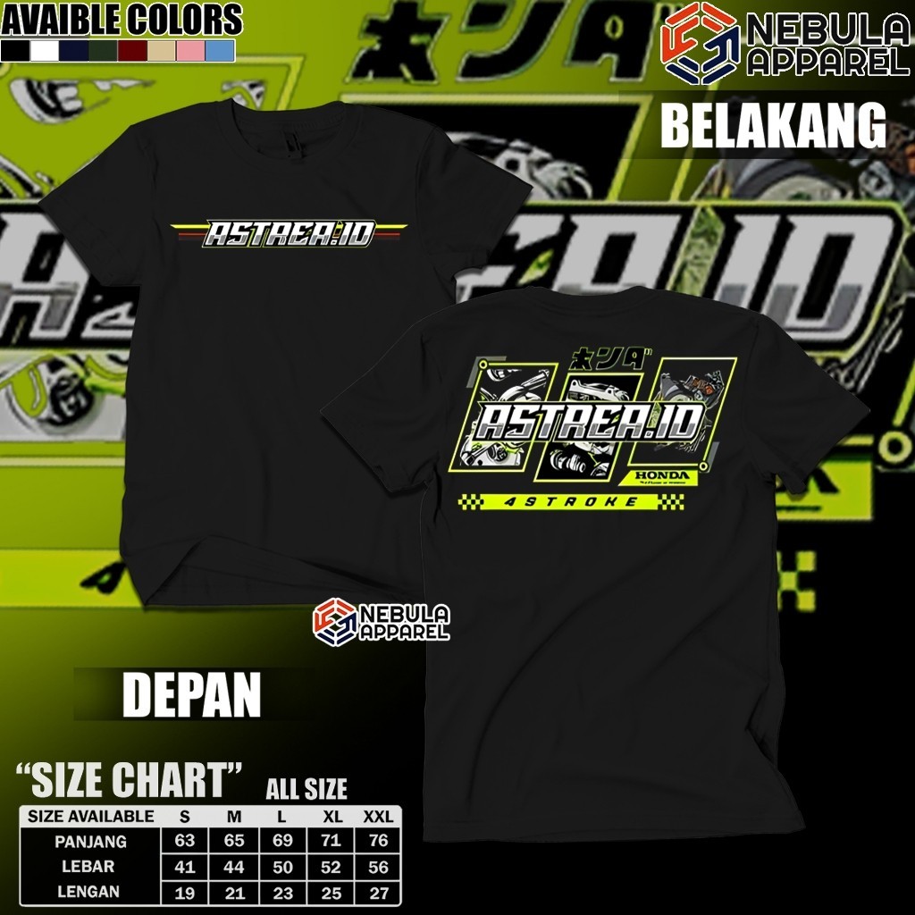 Baju Kaos ASTREA.ID Motor Honda Astrea Grand Grend Bulus Prima Riders Herex Indonesia