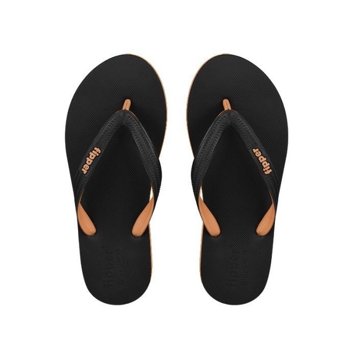 best -Fipper Black - M Series / Sandal Jepit Pria / Black - Brown Light - 40