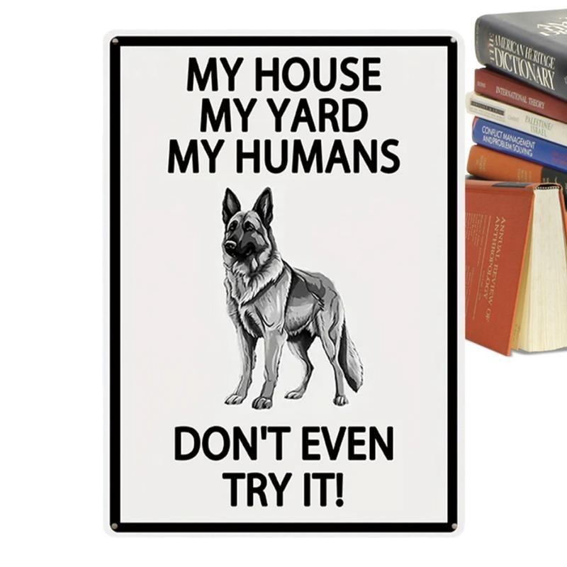 Guard Dog Sign Beware Of Dog Sign Funny Warning Decor Dogs Keep Gate Closed Signs Metal Rust Free Fo