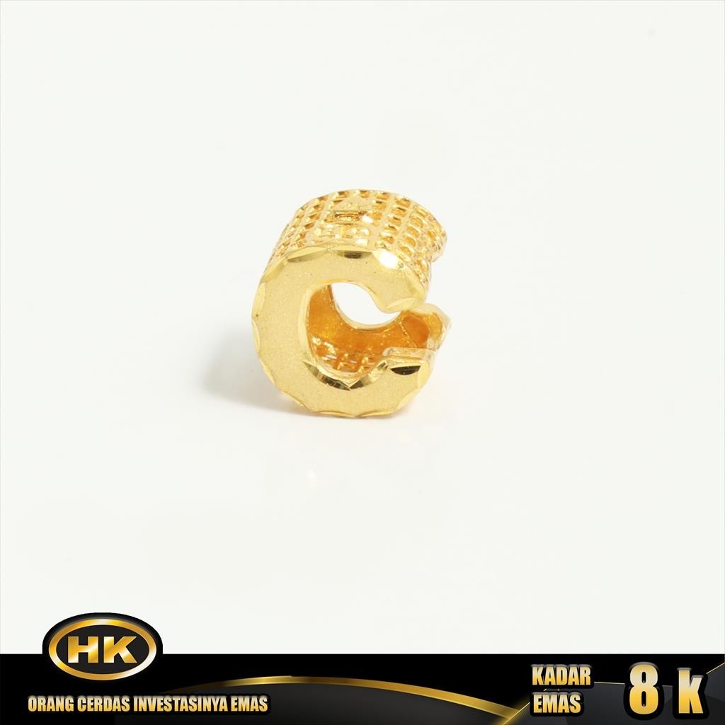 HK Mustika Gold - Liontin Emas 8K - Huruf C