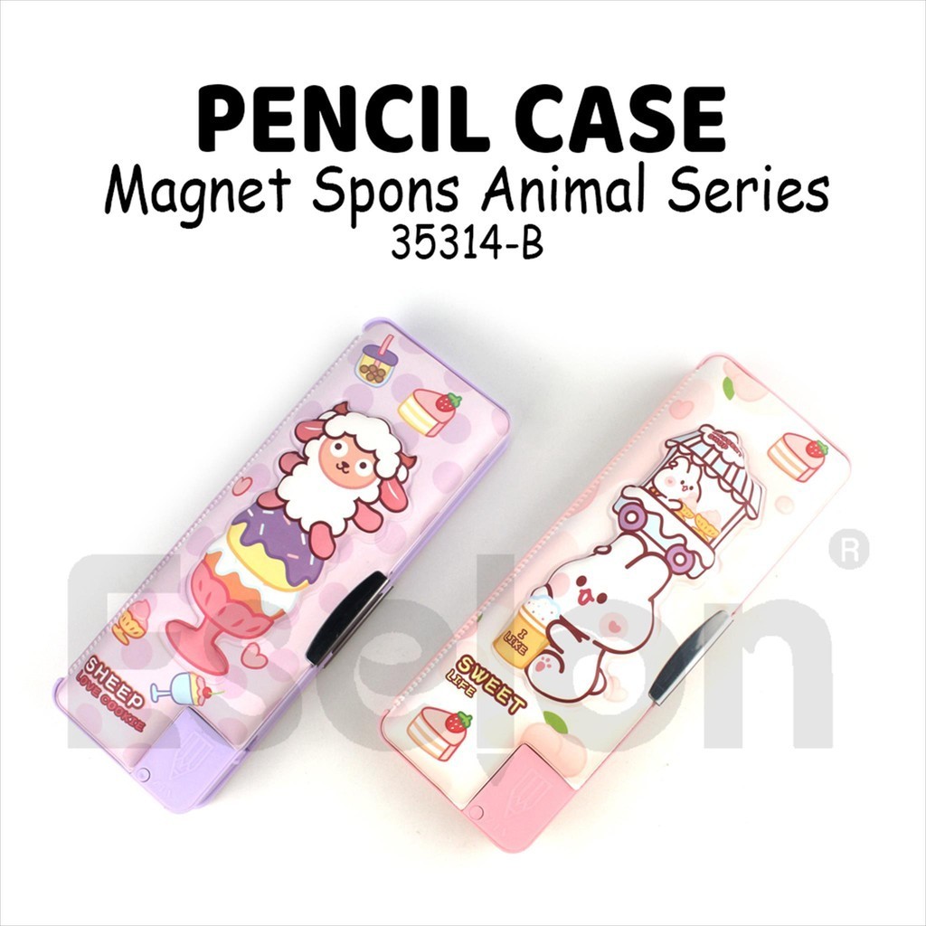 

[ES.JKT] Kotak Pensil Magnet 35314-B Te mpat Pensil Magnet Spons Xiaolingjing
