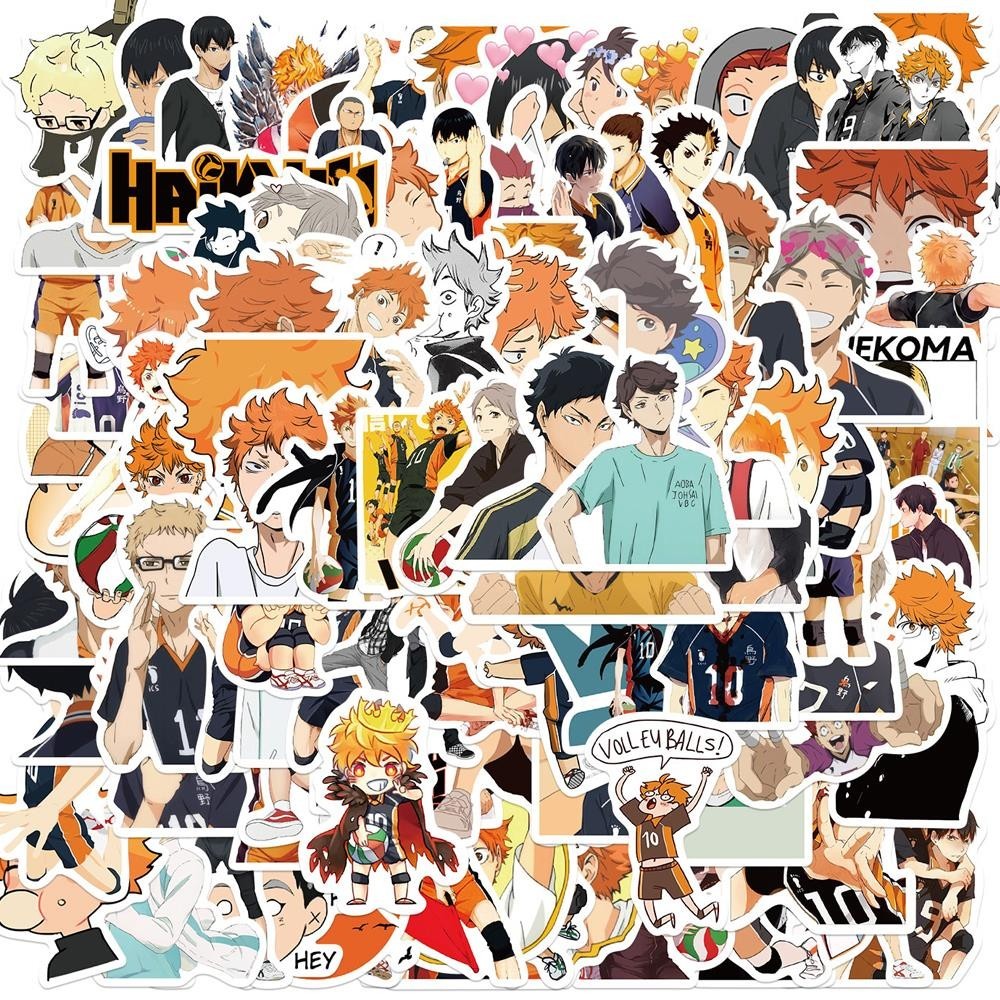 

10/52/102pcs Haikyuu!! Graffiti Stickers Volleyball Japanese Anime For Suitcase Laptop Luggage Motorcycle Phone Skateboard Car
