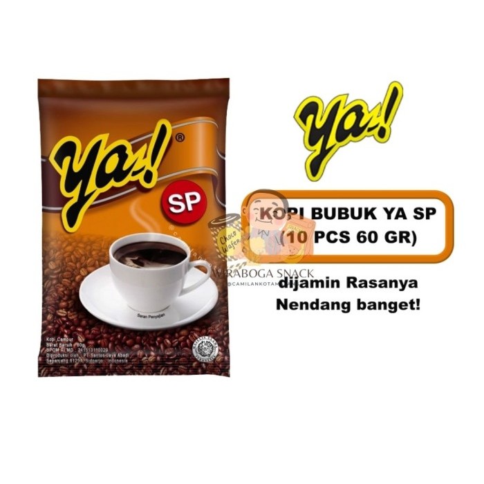 

Kopi Bubuk Ya SP 60gr - sachet