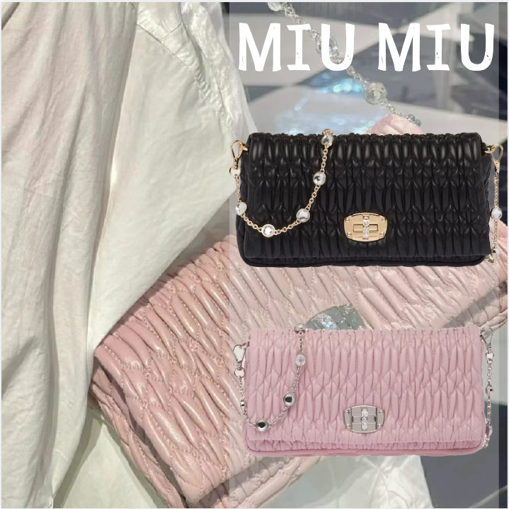miu miu classic crystal handbags/women's bags/new models/chain bags/duty-free discount products