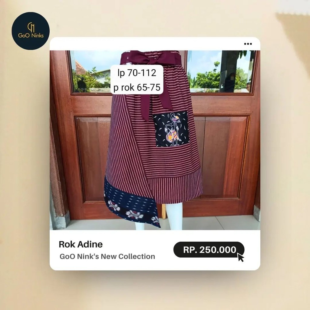 Rok Lurik Wanita Rok Batik Motif - Rok Adine Goo Ninks