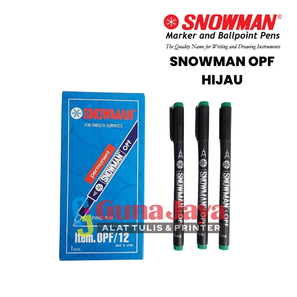 

SNOWMAN OPF HIJAU