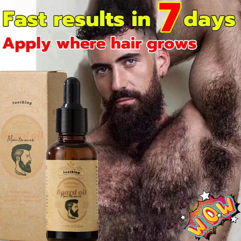 Original Beard Oil Serum Penumbuh Jenggot Obat Menumbuhkan Kumis, Jenggot, Jambang Secara Cepat Biki