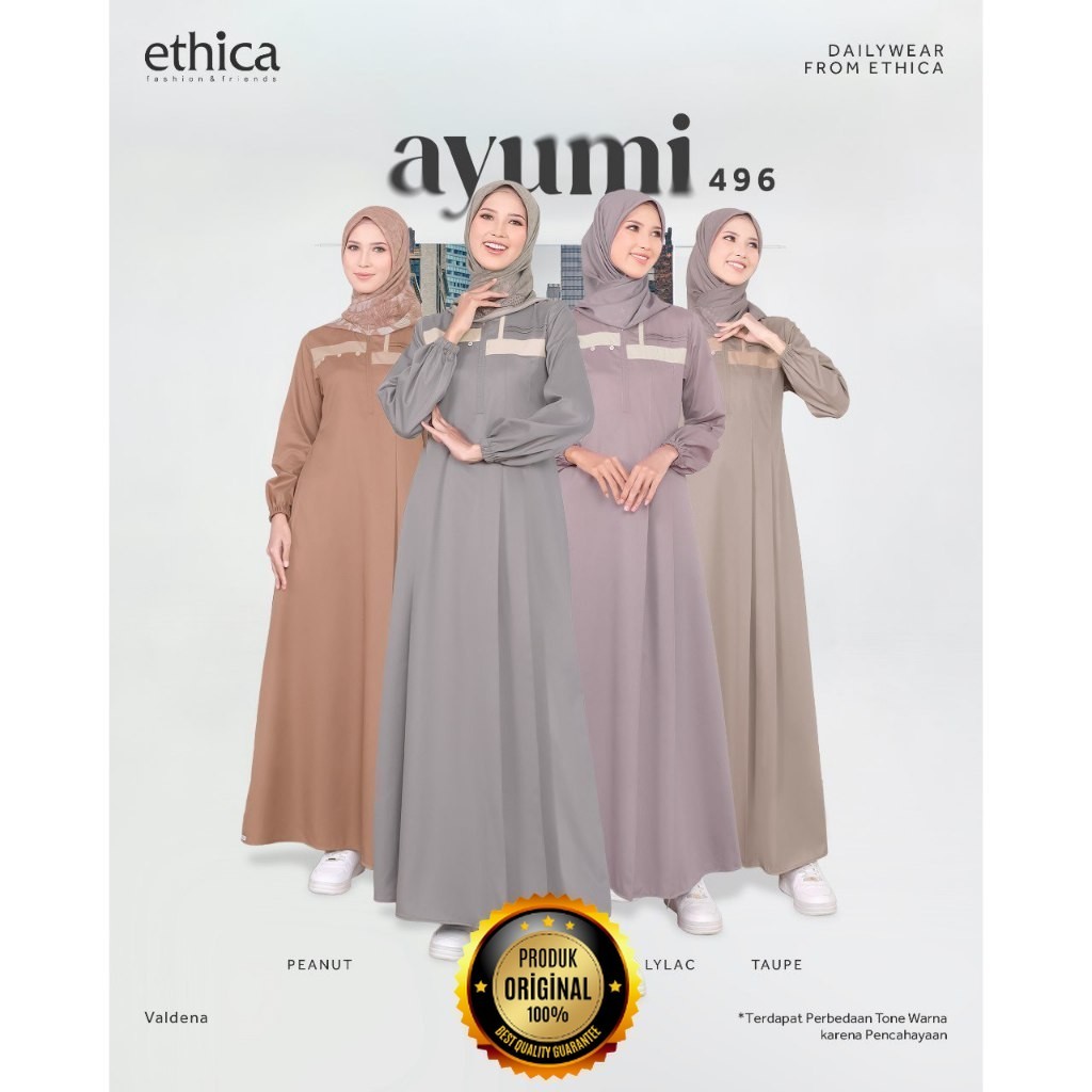 Thanaya Collection - Gamis Wanita Dewasa Premium Terbaru Ayumi 496 by Ethica