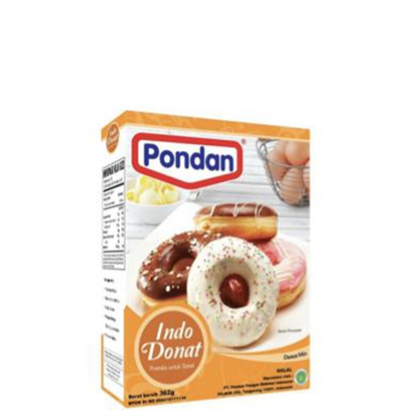 

Pondan Tepung Indo Donut Mix 362 gr