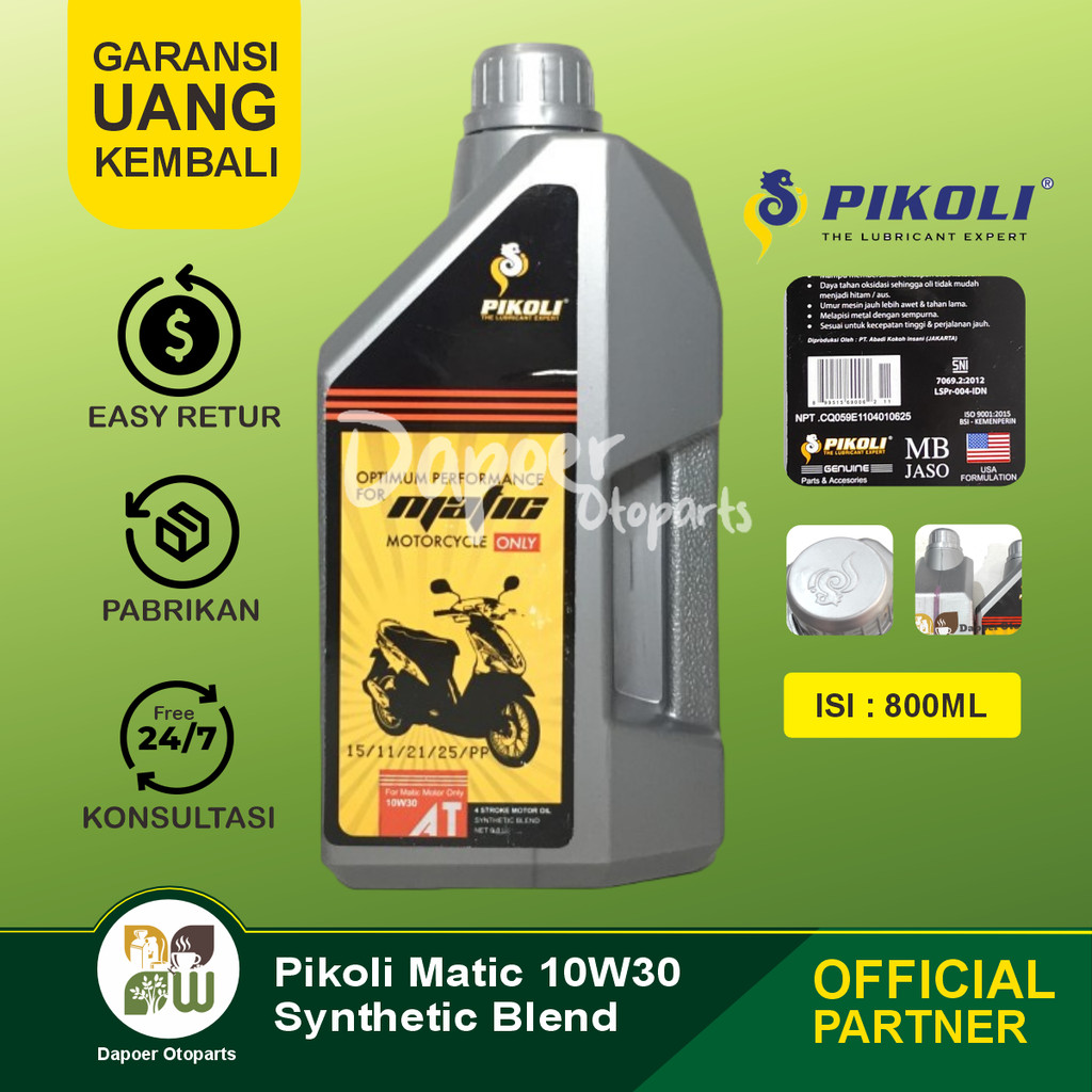 Oli Matik Pikoli Matic Synthetic Blend 800ml