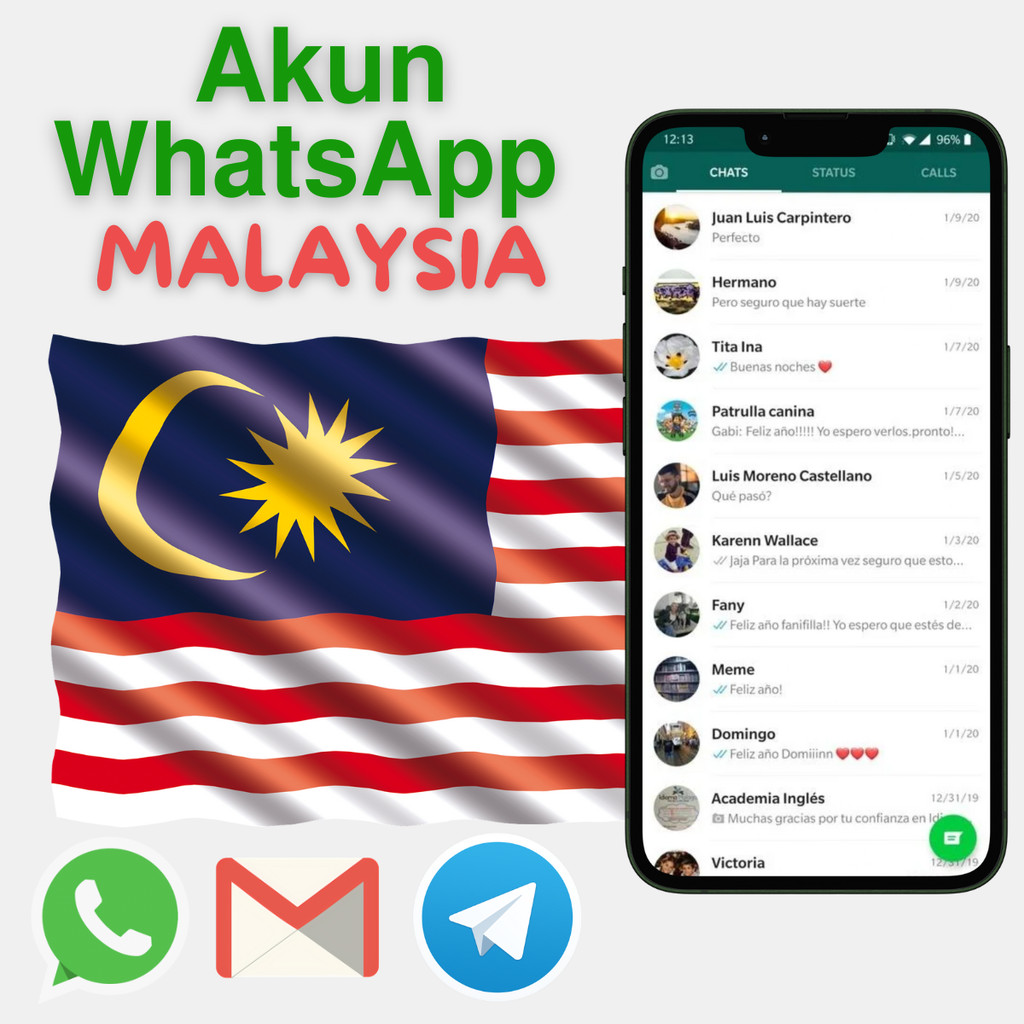 Ready stock Akun WA Malaysia (FAST PROSES) / No Virtual Malaysia