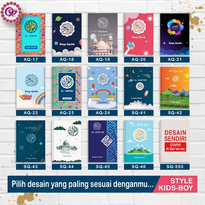 ✨TERLARIS ✨Al Quran Quran Custom A5 Sedang Custom Nama Anak Quran Custom A6 kecil - AQ-27, A6 TERJEM