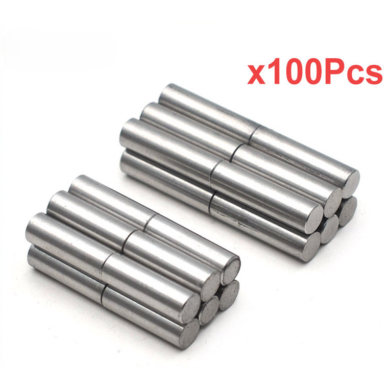 100Pcs Alnico II Polepiece Slug D5x17/17.5/18.5mm Alnico 2 Electric Guitar Bass Pickup Magnet Slug R