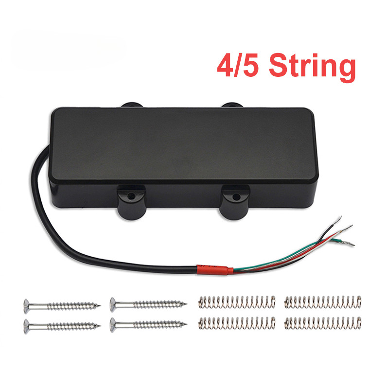 4/5 String Sealed Bass Guitar Pickup Double Coil Humbucker Pickup Coil Splitting Ceramic Magnet Bass