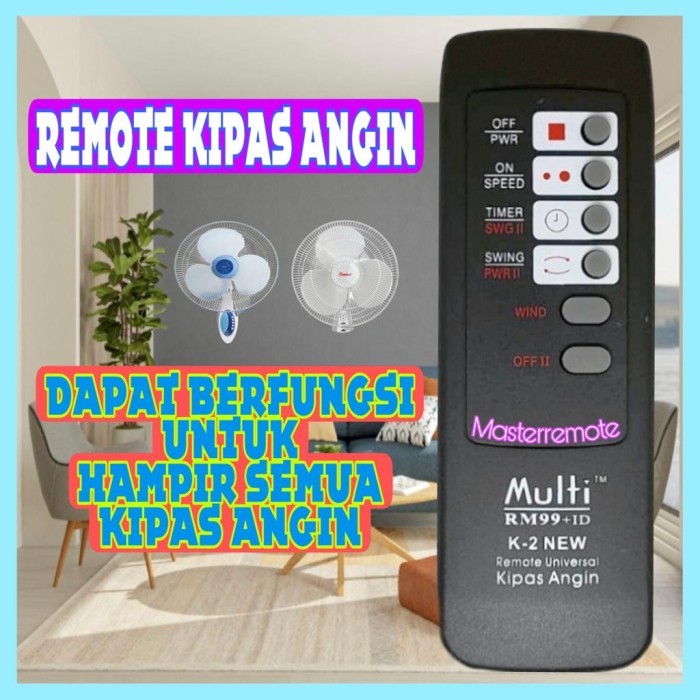 ES99 REMOT REMOTE KIPAS ANGIN RM99+ID K-1
