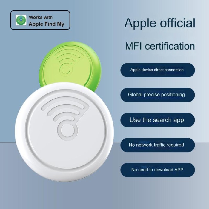 Aple iPhone GPS tracker for lost item, Airtag like functions