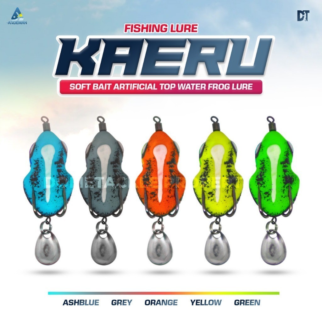 Soft Frog Andeman Umpan Kodok Killer Kaeru Shima 2.5 2.8 3.0 3.5 4.0 6.0 cm Umpan Pancing Rubber Fro