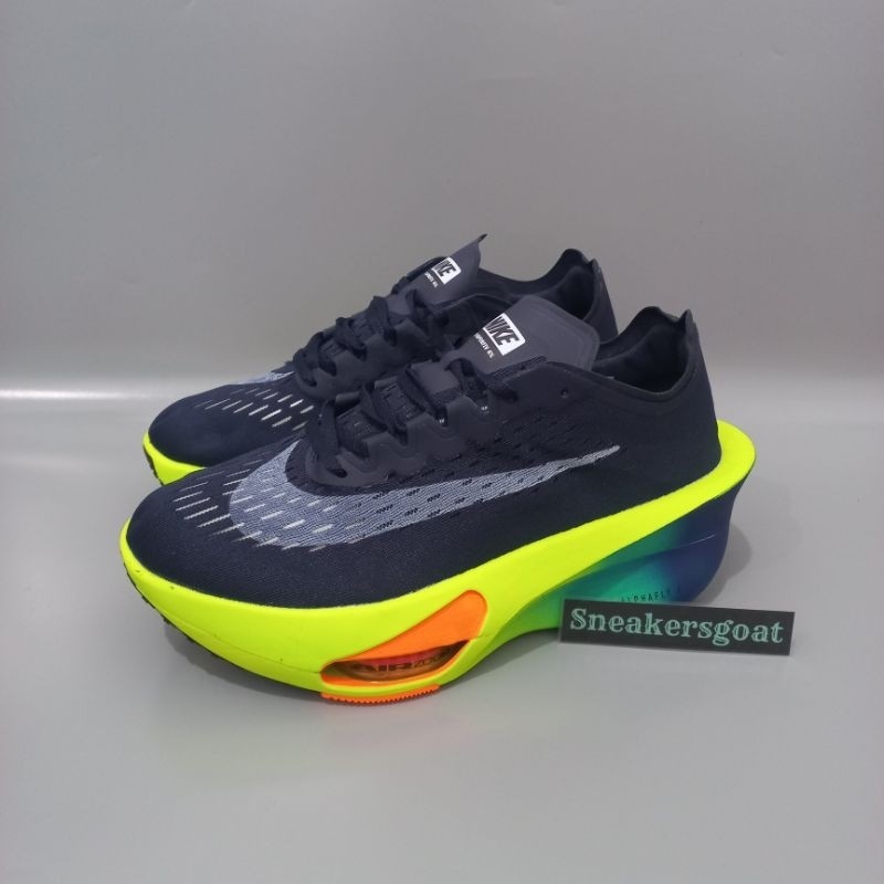 PROMO PUNCAK 9.9... NIKE ZOOM ALPHAFLY x VAPORFLY NEXT% 4 NAVY VOLT PREMIUM ORIGINAL