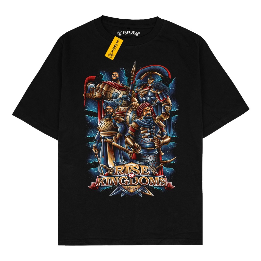 Kaoshan Co - Kaos Baju Distro Rise Of Kingdoms  ROK 1945 Tshirt Game Pakaian Unisex Atasan Pria Wani