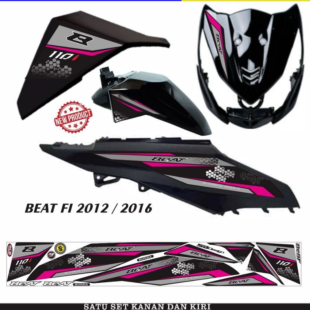 striping motor beat fi 2013 / stiker motor beat fi STIKER WARNA