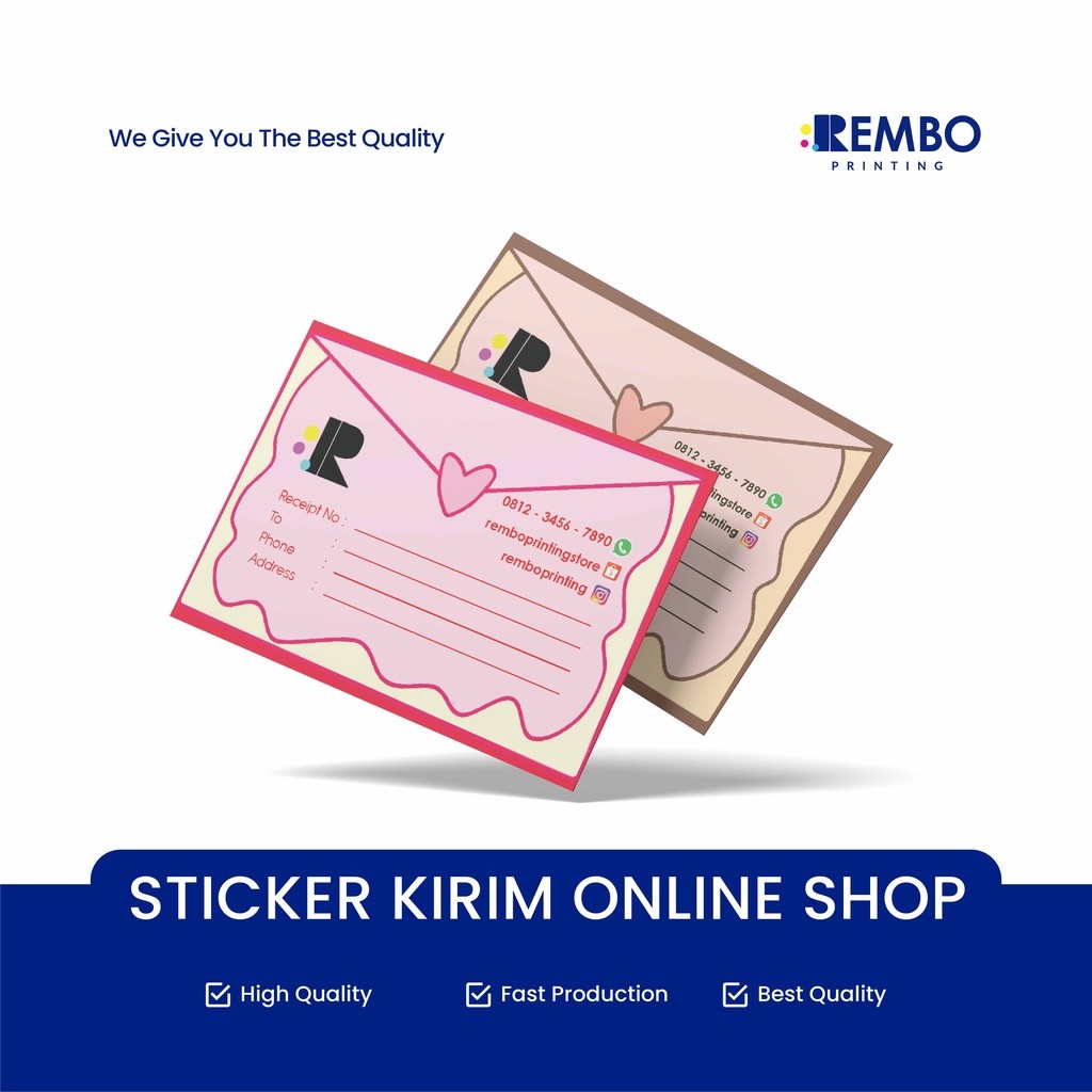 

Sticker Kirim Online Shop *Free Design Template* Cetak Stiker Alamat Pengiriman Olshop TERLARIS