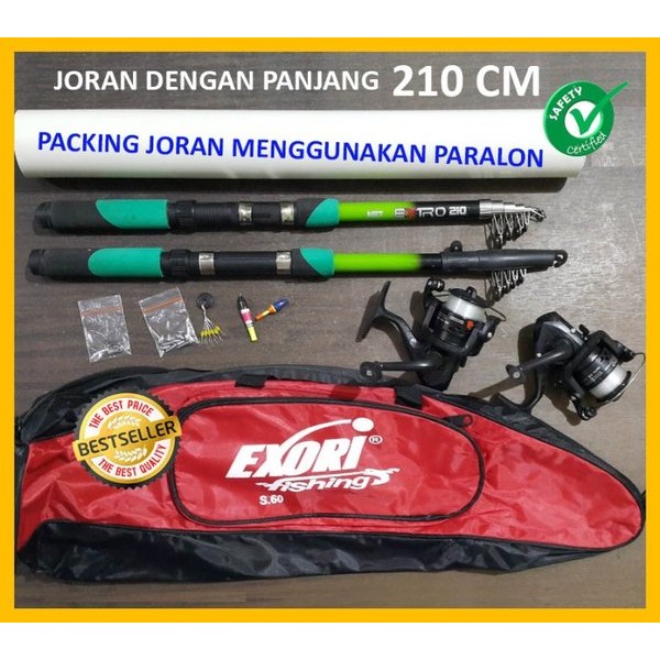 Set 2 Alat Pancing 210 Full set Joran Harga Promo