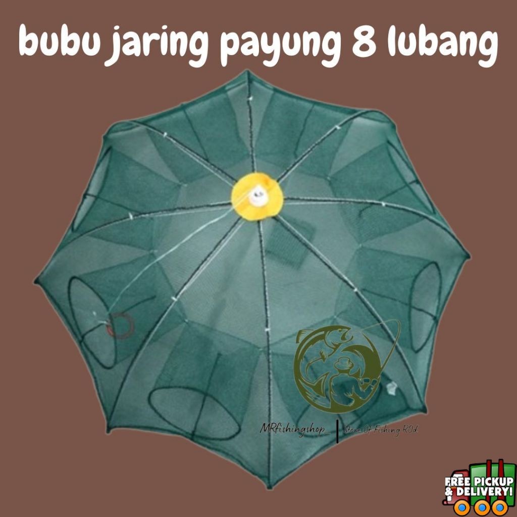 bubu payung jaring ikan 8 lubang
