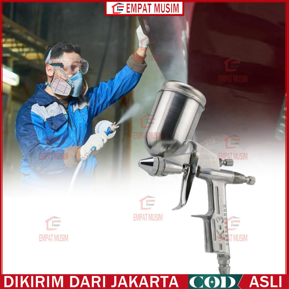 

K3 150ML Pistol Semprot Mobil 0.5Mm Nosel Dinding Semprotan Pistol Semprotan Sikat Udara Alat Semprot Portabel Gravitasi