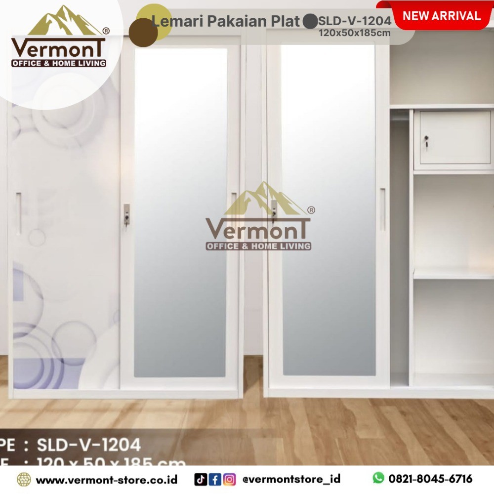 Lemari Pakaian Plat besi SLD V 1204