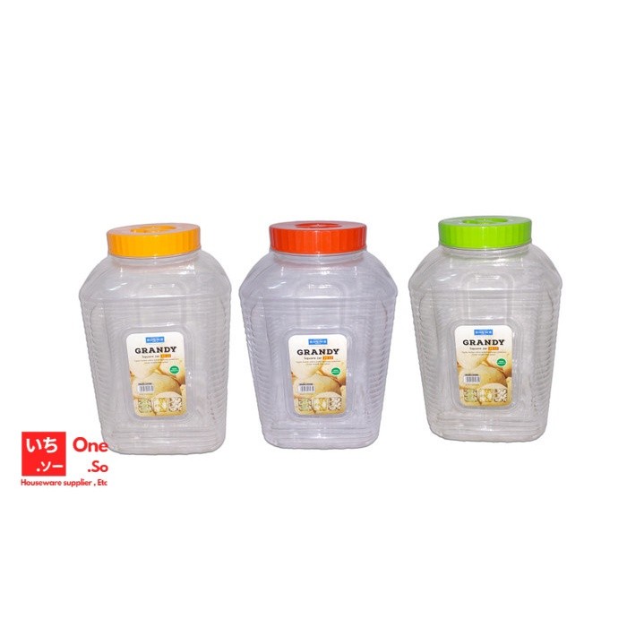 TOPLES PLASTIK KRUPUK LUCKY STAR / GRANDY SQUARE JAR 20 L - LUCKY STAR