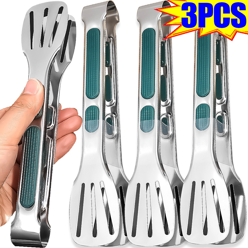 

Barbecue Clip Stainless Steel Food Tongs Meat Salad Steak Chicken Noodle Food Serving Clip BBQ Cooking Tongs Kitchen Utensils