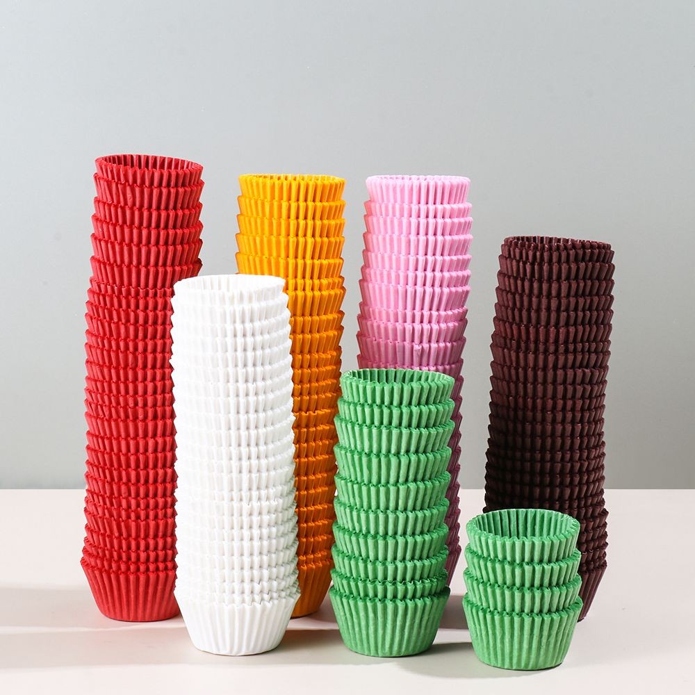 

500/1000pcs Cake Paper Cups Mini Cupcake Cups Cake Cupcake Liner Baking Muffin Box Cup Case Tray Cake Mold Kitchen Pastry Tools
