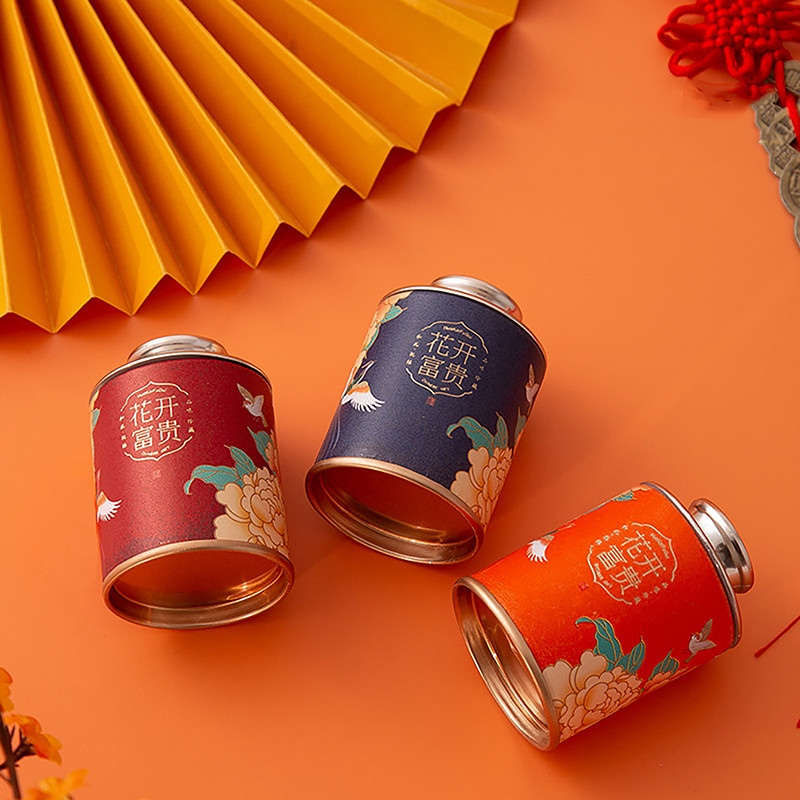 

2024 Mini Empty Tea Tin Can Household Green Black Tea Sealed Jar Portable Home Small Tea Packaging Box Storage Jar