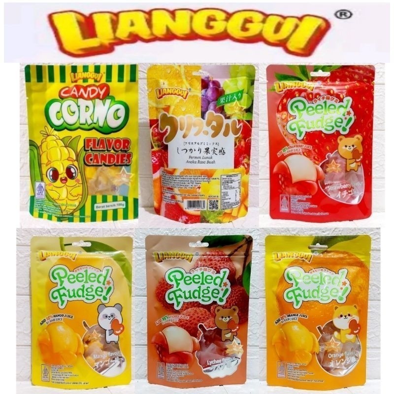 

[Permen kupas halal] LIANGGUI HALAL PEELED FUDGE 108gr/ LIANG GUI PERMEN LUNAK ANEKA RASA BUAH/ JERUK/ STROBERI/ JAGUNG/ MANGO/ MANGGA/ LIANGGUI Permen Buah | Snack Halal