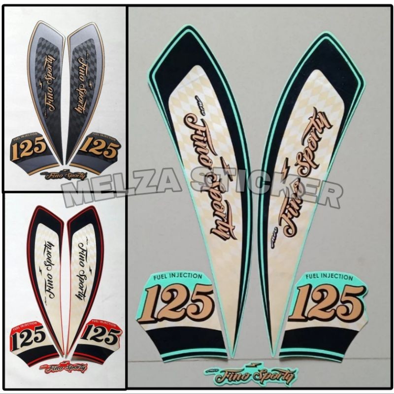 Stiker Striping Motor FINO 125 2021 SPORTY Sticker Lis Body Standar MURAH COD